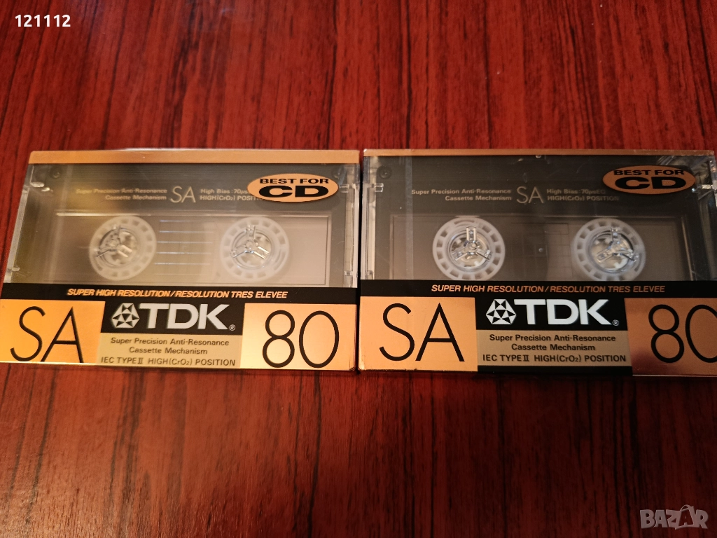 Аудио касети TDK SA 80, снимка 1