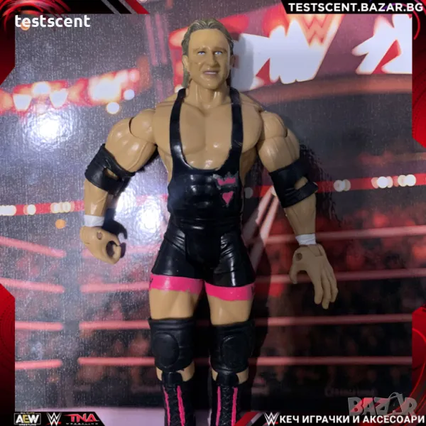 Екшън фигура WWE Owen Hart Classic Superstars Jakks Custom Made Ruthless Aggression Оуен Харт, снимка 1