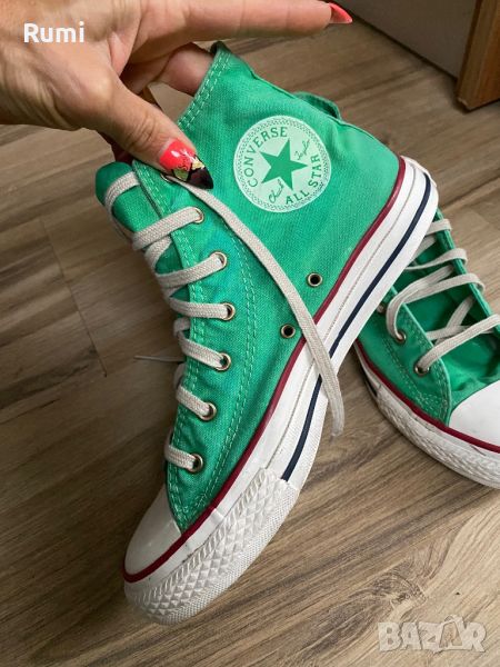 Оригинални зелени спортни кецове Converse! 37,5 н, снимка 1