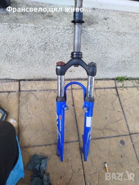 26 цола вилка за велосипед колело Manitou с монтаж чело 44, не работят настройки , снимка 1