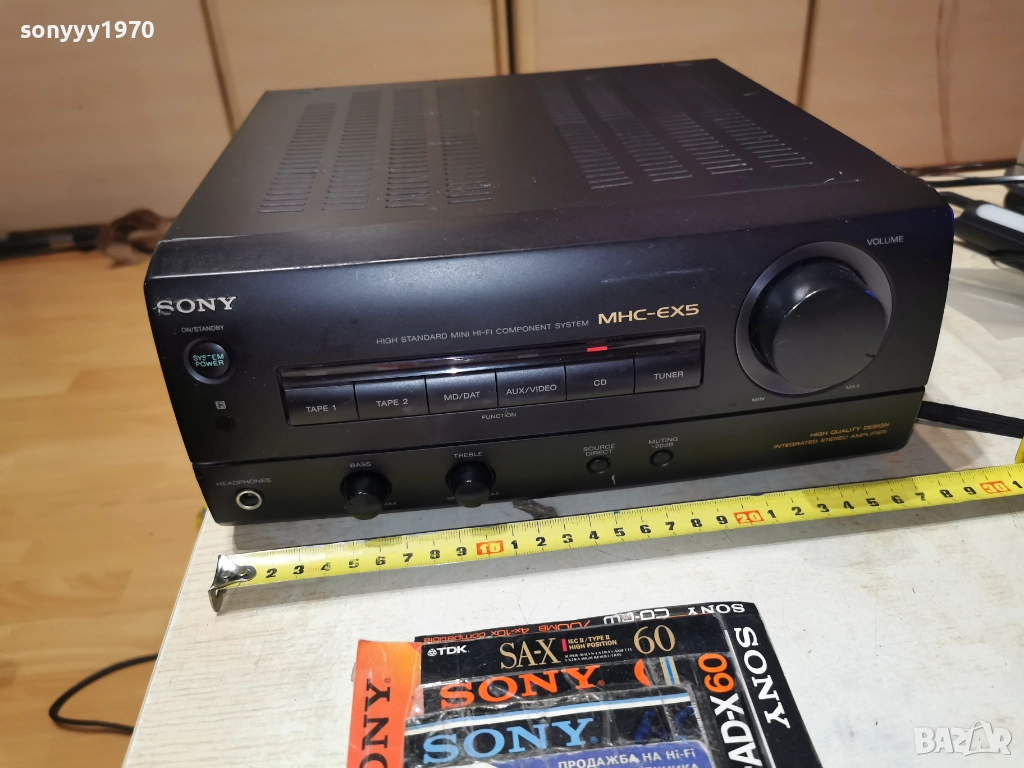 SONY TA-EX5 STEREO AMPLIFIER MADE IN JAPAN 1412252048, снимка 1