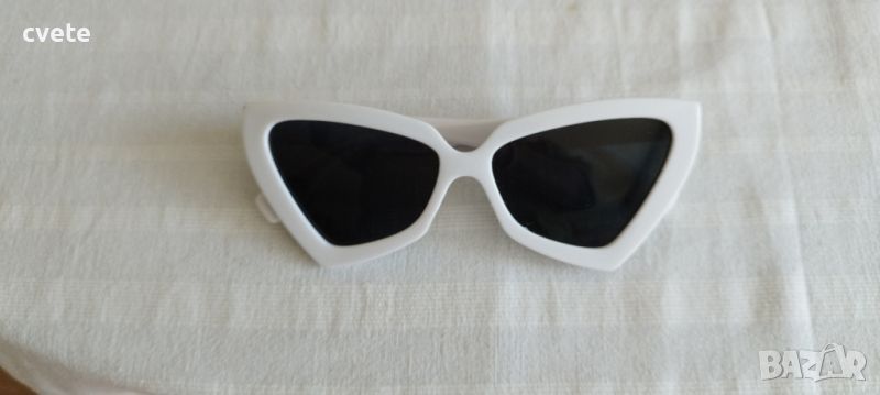 Дамски слънчеви бели очила, снимка 1