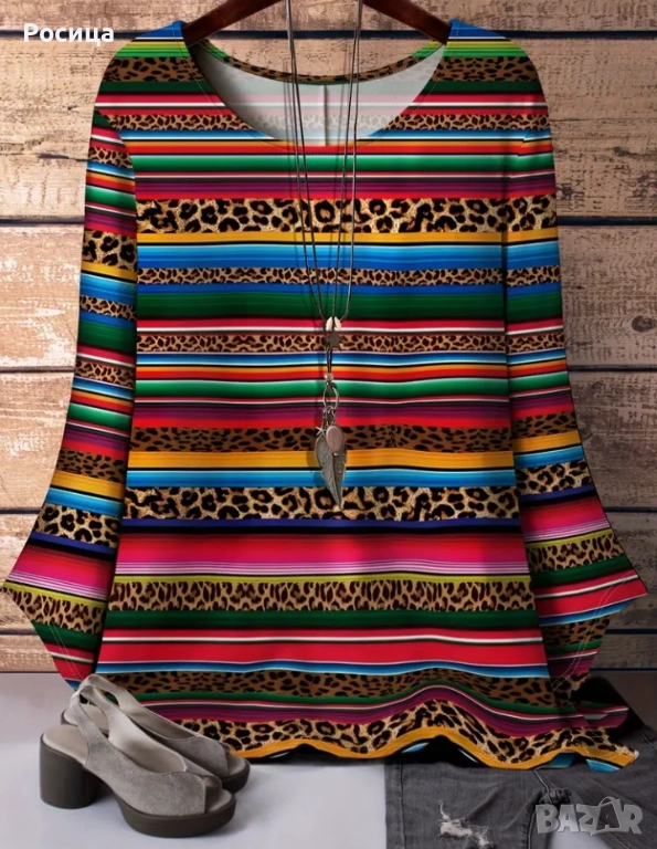 Дамска блуза размер 2ХЛ има разтегливост нова., снимка 1