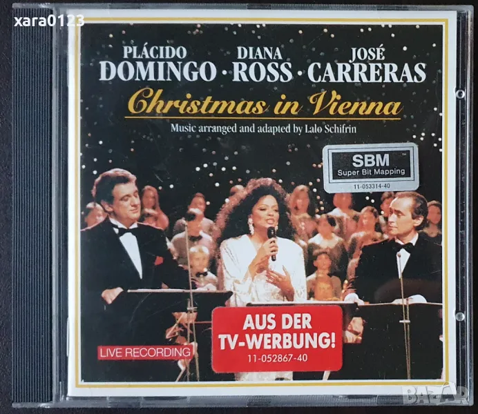 Plácido Domingo · Diana Ross · José Carreras – Christmas In Vienna, снимка 1