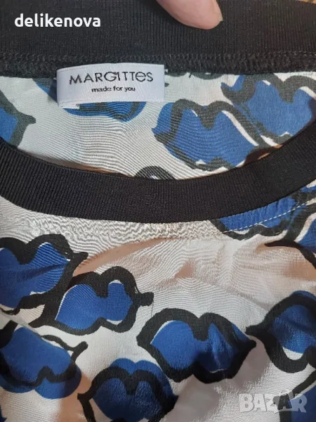 MARGITTES  100% Коприна. Size S Страхотна риза, снимка 1