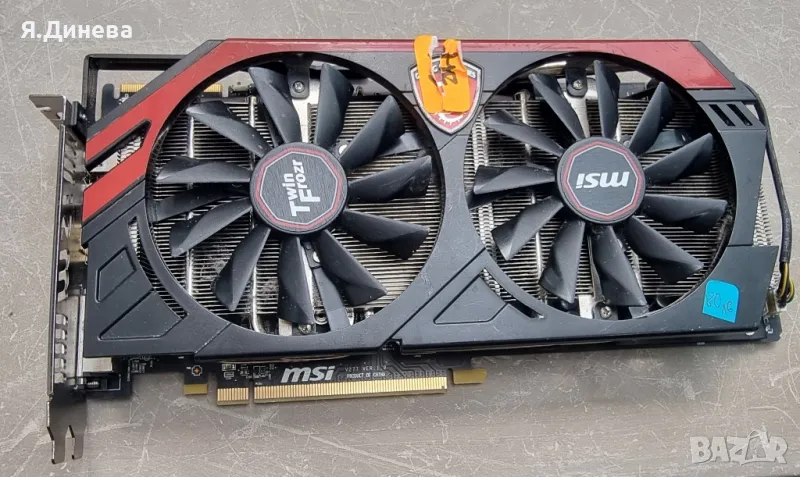 Видеокарта MSI R9 280x 3 GB за части , снимка 1