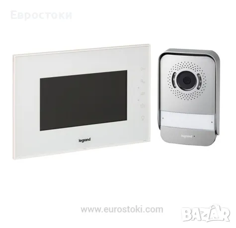 Видео домофонна система Legrand Video Kit,  2-жична връзка, цветен монитор 7 инча и широкоъгълна , снимка 1