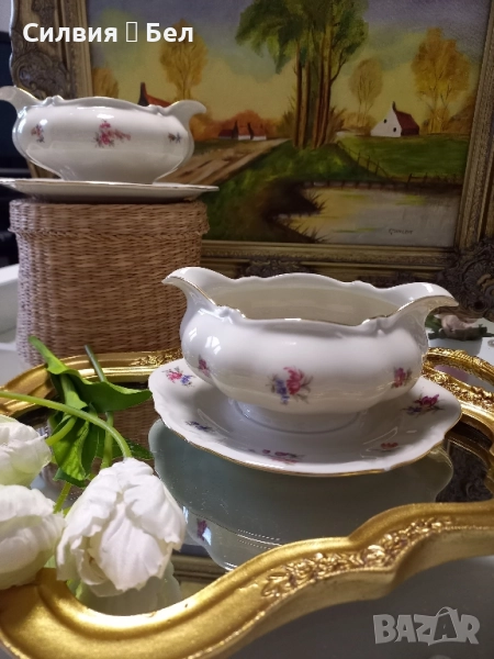 Сосиера, ретро порцелан, снимка 1