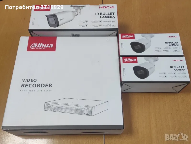 Система за видеонаблюдение 16(24) КАНАЛЕН DVR DAHUA +3 броя камери + Твърд guck Seagate 2TB., снимка 1