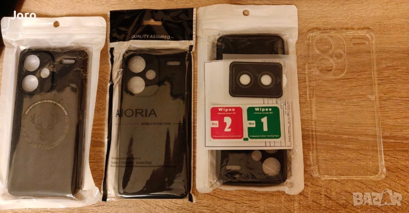 Кейсове 4 броя + стъкла за камери за Xiaomi Redmi note 13 pro +, снимка 1