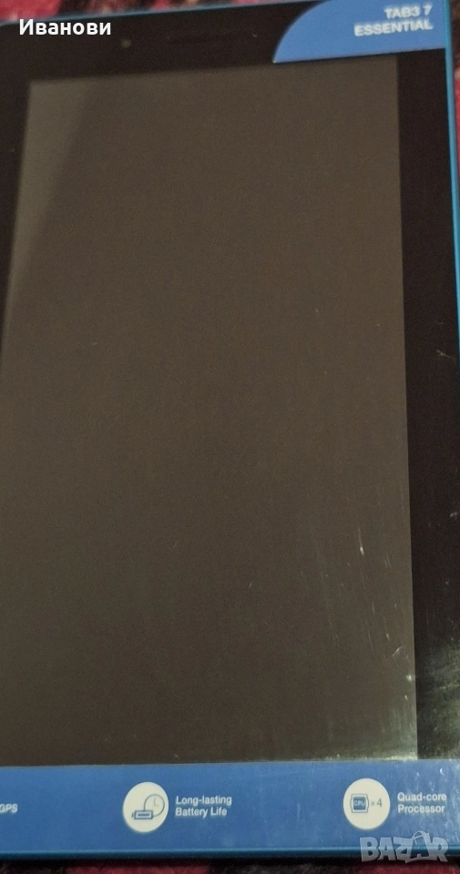 Taблет Lenovo 3.7 Essential , снимка 1