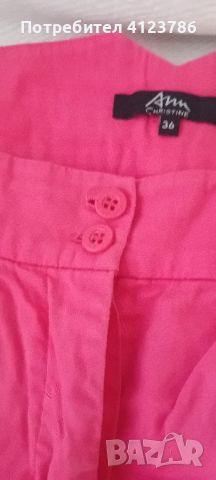 розов памучен панталон, снимка 9 - Панталони - 46203077