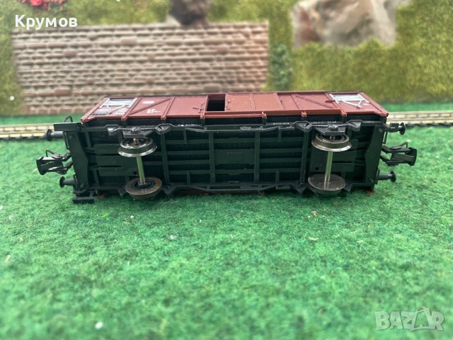 Вагон товарен 2-осен Роко HO 1:87 влак ЖП модел кутия, снимка 6 - Колекции - 54009929