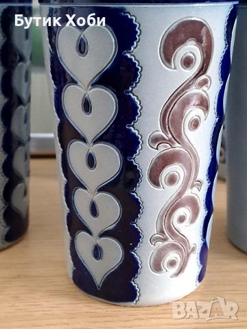 Комплект керамични чаши, Германия , снимка 3 - Антикварни и старинни предмети - 46189661