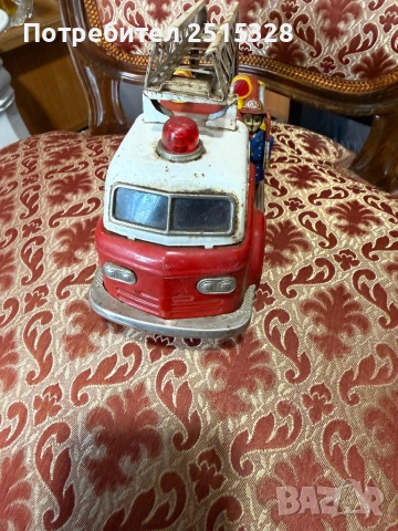 стара японска играчка пожарна 70те, снимка 2 - Колекции - 53945143