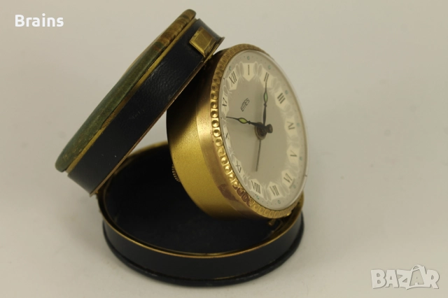 Рядък Немски Туристически Будилник EMES 1960's, снимка 5 - Антикварни и старинни предмети - 51822020