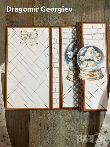 ръчно изработена картичка с шоколад, снимка 10 - Декорация за дома - 52753165