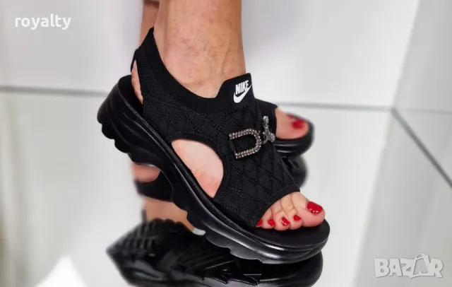Nike черни дамски сандали , снимка 2 - Сандали - 50394322