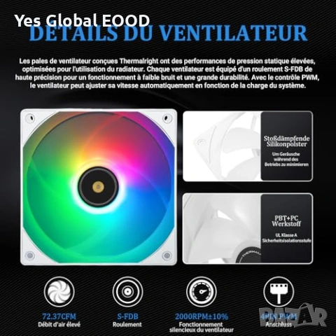 Thermalright Frozen Notte 360 White ARGB водно CPU охлаждане, снимка 5 - Други - 53416445