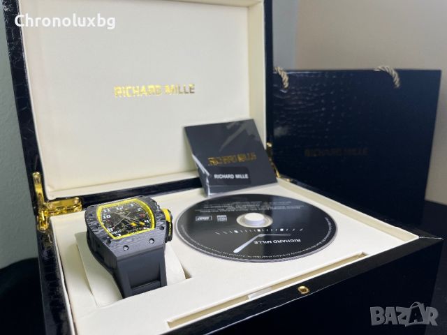 Richard Mille RM 011 Felipe Massa Yellow  клонинг, снимка 8 - Мъжки - 46677096