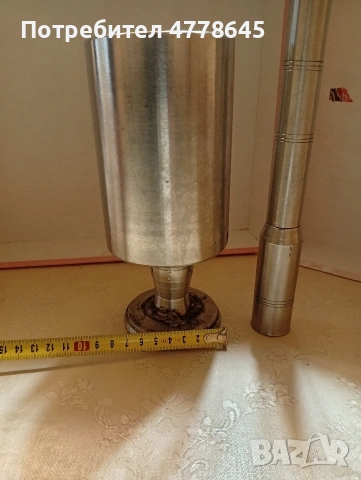 голямо масивно хаванче от неръждавейка , снимка 4 - Антикварни и старинни предмети - 54239292