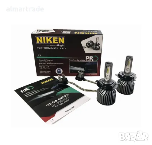 Диодни крушки NIken H4 ПРО 2бр/к-т, снимка 2 - Аксесоари и консумативи - 47715732