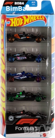 Оригинален комплект колички Hot Wheels Formula1