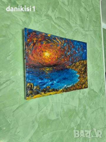 Авторска картина маслени бои, снимка 6 - Картини - 52426099