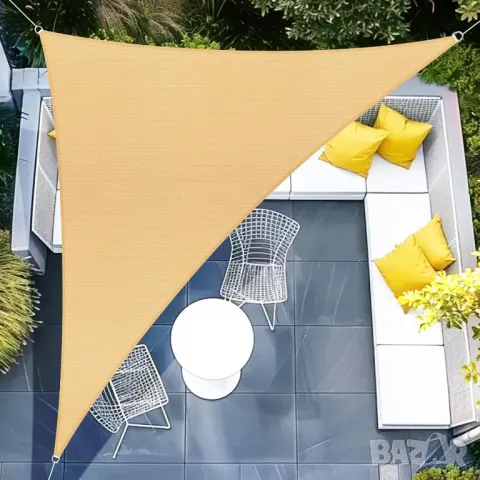 4х5м UV сенник, тента, водоустойчиво платнище с подсилени шевове. Бежов , снимка 5 - Други - 49698345