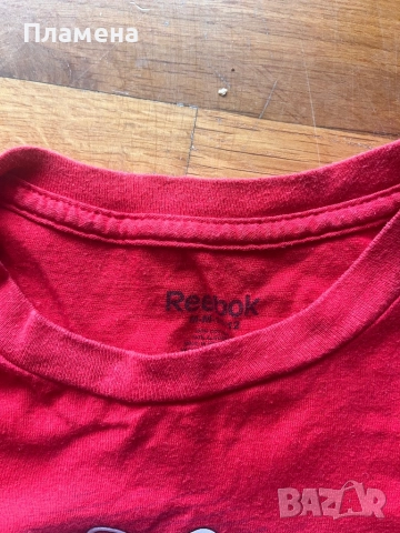 Reebok червена тениска 10-12 г момче , снимка 2 - Детски тениски и потници - 51946303