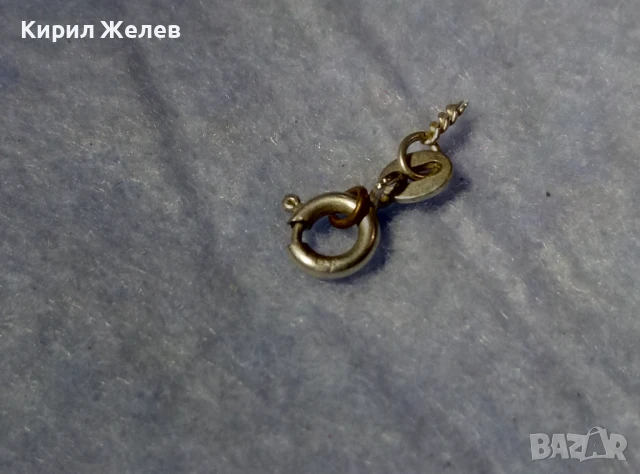 СТАРА СРЕБЪРНА КАРАБИНКА ЗАКОПЧАЛКА За КОЛИЕ ЛАНЕЦ ВЕРИЖКА ГРИВНА СРЕБРО 835 ПРОБА 40212, снимка 8 - Антикварни и старинни предмети - 50510829