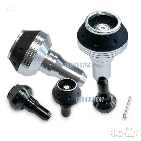 Краш тапа за мотор, Сива или Черна, 9см