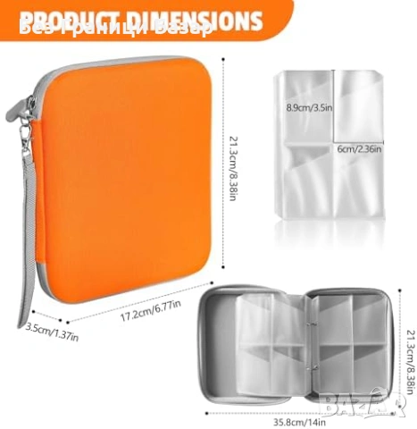 Нов Албум за карти 120 джоба с цип оранжев калъф органайзер Класьор папка, снимка 2 - Други - 54046347