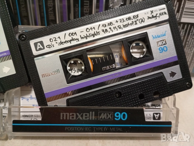 Maxell Metaxial MX 90 Метална аудио касета Метал