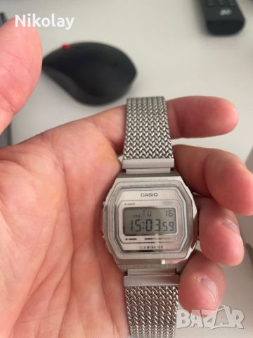 CASIO A1000 Vintage Silver Metal Watch / Мъжки часовник, снимка 4 - Мъжки - 45300691