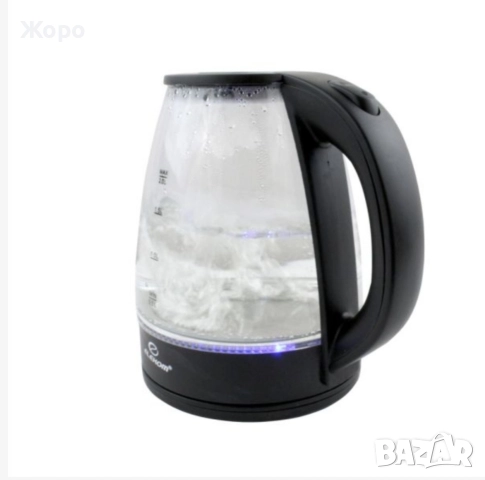 Електрическа Кана ЕК-1800G, 2 Литра, 1500 W, Термоустойчиво стъкло, снимка 2 - Кани - 52723400