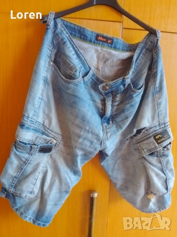 Подарявам!Мъжки къси дънки само за работа, снимка 2 - Дънки - 52030403