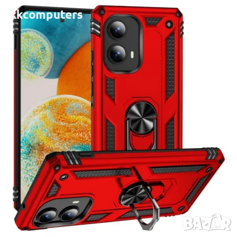 Motorola Edge (2024) 5G Удароустойчив Ring Holder Калъф и Протектор, снимка 2 - Калъфи, кейсове - 49920340