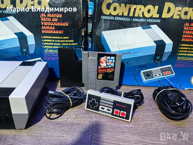 Nintendo NES +Super Mario bros , снимка 3 - Nintendo конзоли - 49602331