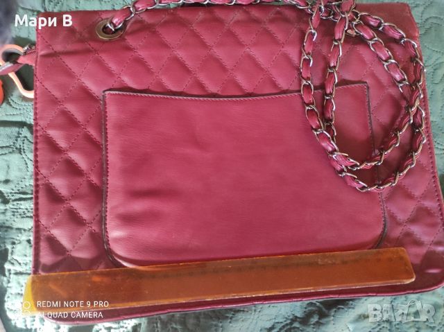 Чанта бордо, голяма, снимка 5 - Чанти - 45425441