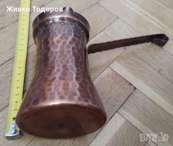 Медно джезве 400 мл., снимка 3 - Антикварни и старинни предмети - 52944956