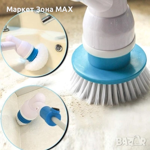 Универсална Четкa За Почистване на Баня SPIN SCRUBBER PRO - Гаранция 12 месеца , снимка 3 - Други стоки за дома - 52942902