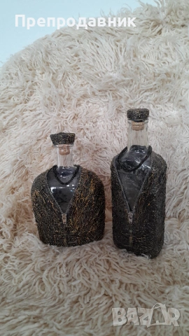 Ръчно изработена бутилка за вино, ракия или други напитки, снимка 10 - Декорация за дома - 54003920