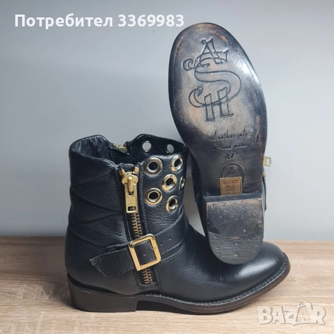 Дамски кожени боти ASH, снимка 4 - Дамски боти - 52305435