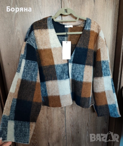 Zara нов с етикет дамски пуловер , снимка 5 - Блузи с дълъг ръкав и пуловери - 53446149