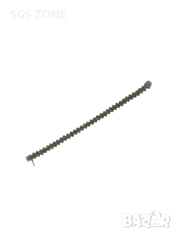 СРЕБЪРНА ГРИВНА С РЯДЪК КАМЪК АПАТИТ, снимка 6 - Гривни - 52392957