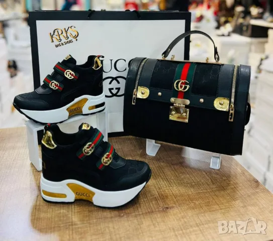 дамски маратонки на платформа gucci , снимка 4 - Маратонки - 49061656