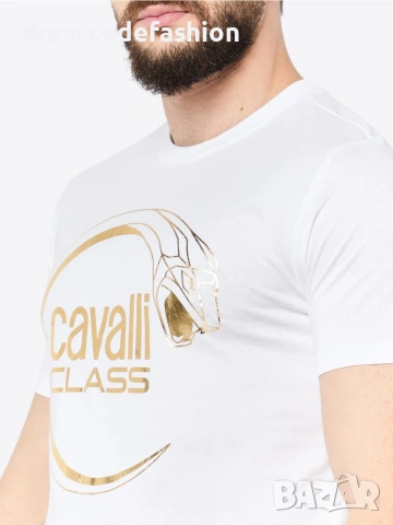 Мъжка оригинална тениска Cavalli class, снимка 5 - Тениски - 53896231