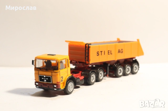 HERPA H0 1/87 MAN САМОСВАЛ ГОНДОЛА МОДЕЛ КАМИОН