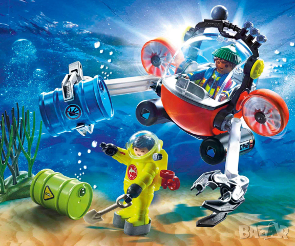Playmobil - Екологична експедиция с водолаз, снимка 4 - Конструктори - 44985194